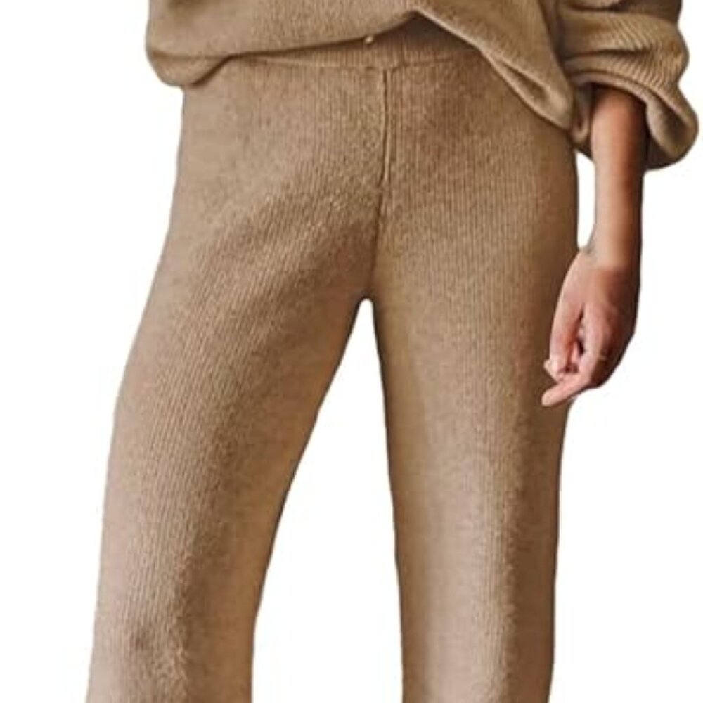 Cozy Tan Brown Lounge Sweatpants Size Small